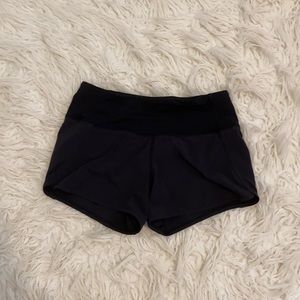 Black LuluLemon Speed Up Shorts